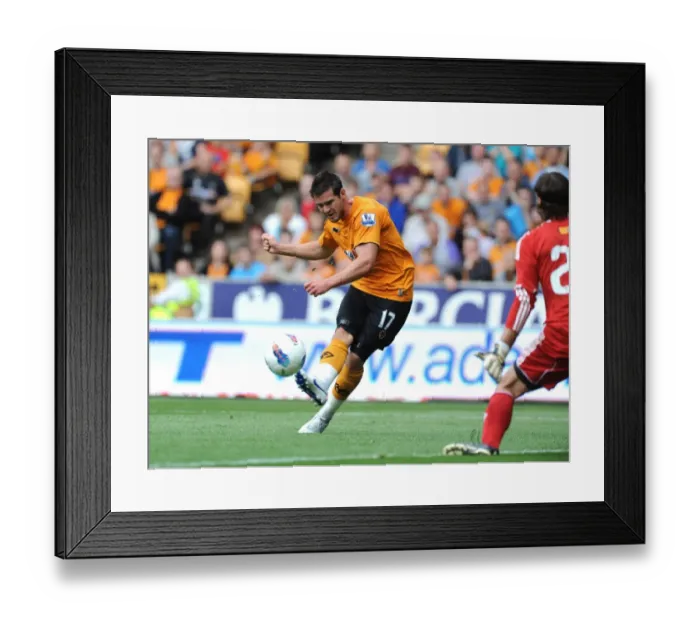 Framed Print : Matt Jarvis's Dramatic Goal Attempt Saved by Leonardo Neoren Franco in Wolves vs Real Zaragoza Pre-season Friendly Framed Print : Matt Jarvis's Dramatic Goal Attempt Saved by Leonardo Neoren Franco in Wolves vs Real Zaragoza Pre-season Friendly
