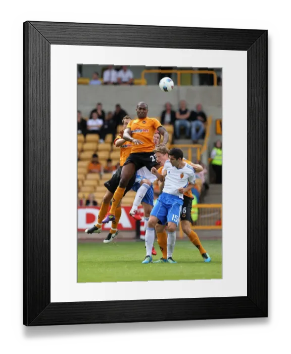 Framed Print : A Clash of Titans: Ronald Zubar vs. David Mateos - Wolverhampton Wanderers vs. Real Zaragoza: Battle of the Defenders Framed Print : A Clash of Titans: Ronald Zubar vs. David Mateos - Wolverhampton Wanderers vs. Real Zaragoza: Battle of the Defenders