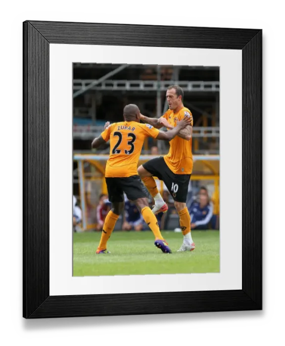 Framed Print : Steven Fletcher's Double: Wolverhampton Wanderers Lead 2-0 Against Real Zaragoza