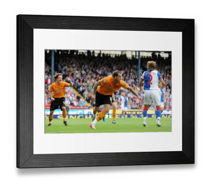 Framed Print : Steven Fletcher's Dramatic Equalizer: Wolverhampton Wanderers vs. Blackburn Rovers in Premier League Action Framed Print : Steven Fletcher's Dramatic Equalizer: Wolverhampton Wanderers vs. Blackburn Rovers in Premier League Action