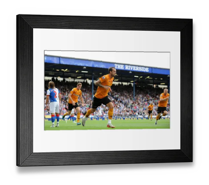 Framed Print : Wolverhampton Wanderers Dramatic Equalizer: Steven Fletcher Scores Late to Rescue a Point Against Blackburn Rovers in the Premier League Framed Print : Wolverhampton Wanderers Dramatic Equalizer: Steven Fletcher Scores Late to Rescue a Point Against Blackburn Rovers in the Premier League
