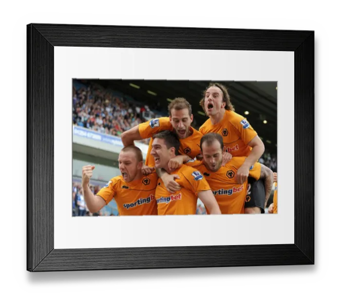 Framed Print : Stephen Ward Scores the Game-Changing Goal: Wolverhampton Wanderers Take a 2-1 Lead Over Blackburn Rovers Framed Print : Stephen Ward Scores the Game-Changing Goal: Wolverhampton Wanderers Take a 2-1 Lead Over Blackburn Rovers