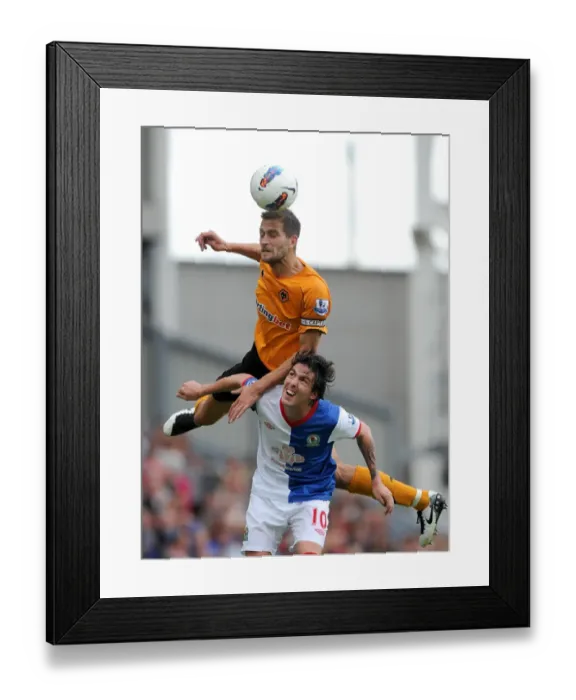 Framed Print : Clash of Titans: Johnson vs. Formica - Wolverhampton Wanderers vs. Blackburn Rovers, Premier League Showdown Framed Print : Clash of Titans: Johnson vs. Formica - Wolverhampton Wanderers vs. Blackburn Rovers, Premier League Showdown
