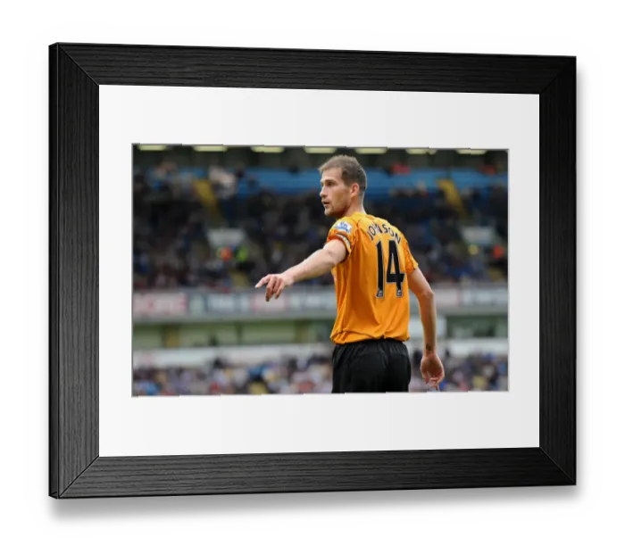 Framed Print : Roger Johnson in Action: Wolverhampton Wanderers vs. Blackburn Rovers, Barclays Premier League Framed Print : Roger Johnson in Action: Wolverhampton Wanderers vs. Blackburn Rovers, Barclays Premier League