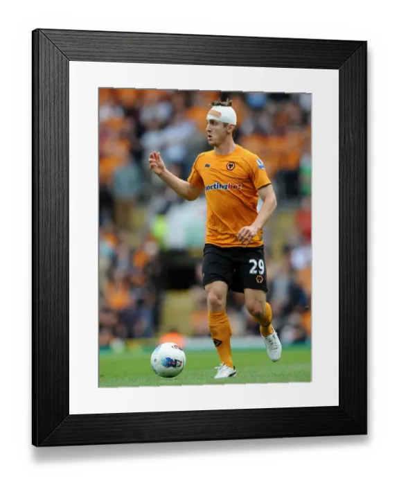 Framed Print : Determined Strike: Kevin Doyle Scores for Wolverhampton Wanderers Against Blackburn in the Barclays Premier League Framed Print : Determined Strike: Kevin Doyle Scores for Wolverhampton Wanderers Against Blackburn in the Barclays Premier League