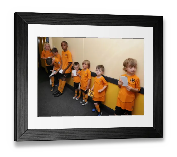 Framed Print : Wolverhampton Wanderers vs. Real Zaragoza: A Tunnel Showdown - Clash of the Matchday Mascots Framed Print : Wolverhampton Wanderers vs. Real Zaragoza: A Tunnel Showdown - Clash of the Matchday Mascots
