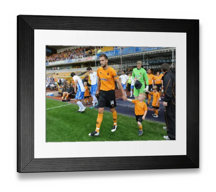 Framed Print : Wolverhampton Wanderers: Matchday Mascots in Action - Wolves vs. Real Zaragoza