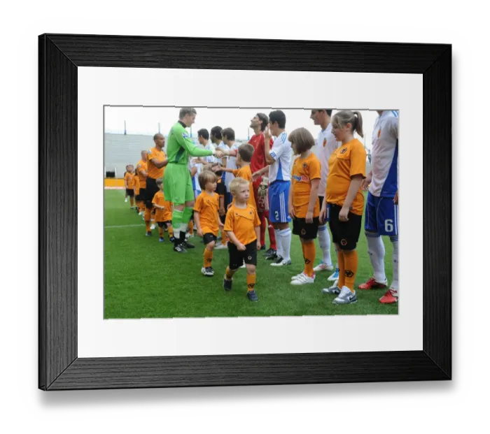 Framed Print : Wolverhampton Wanderers vs Real Zaragoza: A Mascot Showdown - Pre-season Friendly