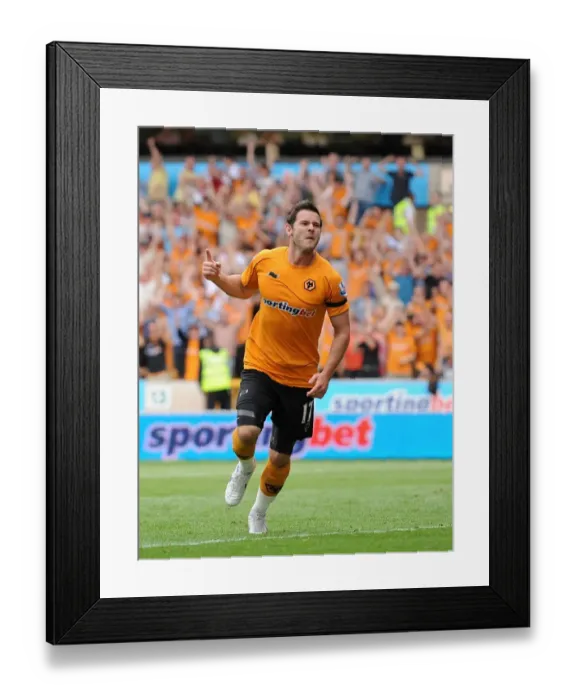 Framed Print : Matthew Jarvis Scores the Second Goal: Wolverhampton Wanderers Lead 2-0 vs. Fulham (Barclays Premier League) Framed Print : Matthew Jarvis Scores the Second Goal: Wolverhampton Wanderers Lead 2-0 vs. Fulham (Barclays Premier League)
