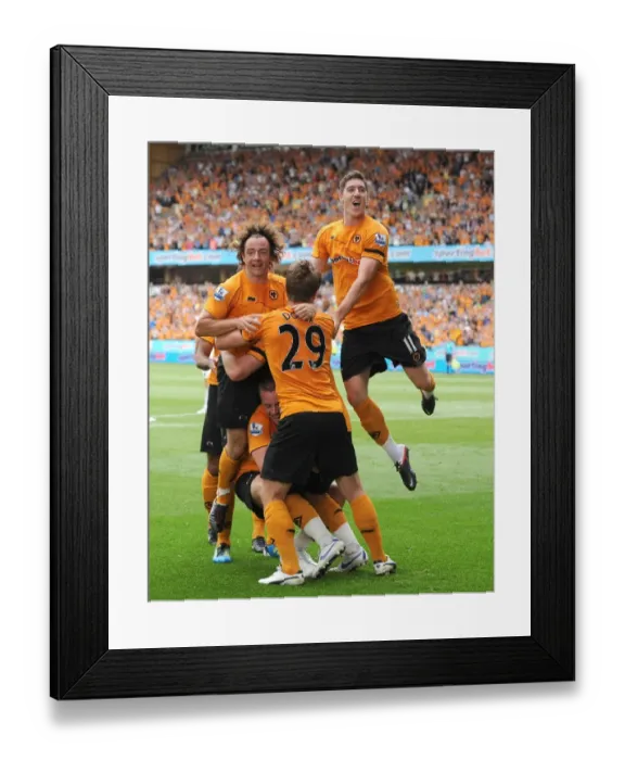 Framed Print : Matthew Jarvis's Strike: Wolves Secure 2-0 Lead Against Fulham in Premier League Framed Print : Matthew Jarvis's Strike: Wolves Secure 2-0 Lead Against Fulham in Premier League
