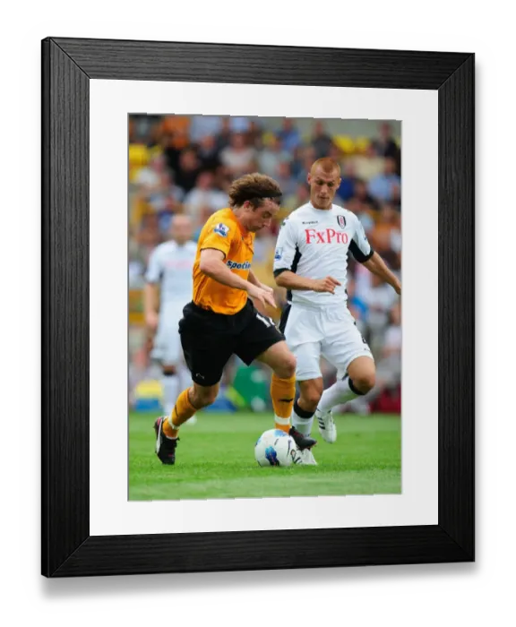 Framed Print : Wolverhampton Wanderers vs Fulham: A Premier League Battle - Stephen Hunt vs Steve Sidwell Framed Print : Wolverhampton Wanderers vs Fulham: A Premier League Battle - Stephen Hunt vs Steve Sidwell