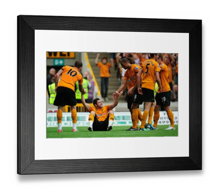 Framed Print : Matt Jarvis Scores the Decisive Goal: 2-0 Lead for Wolverhampton Wanderers Framed Print : Matt Jarvis Scores the Decisive Goal: 2-0 Lead for Wolverhampton Wanderers