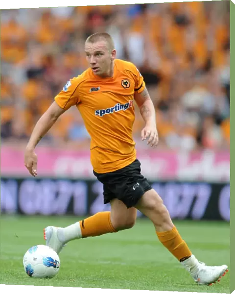 Jamie O'Hara in Action: Wolverhampton Wanderers vs Fulham - Barclays Premier League Soccer