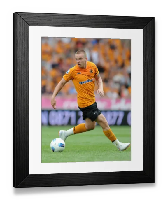 Framed Print : Jamie O'Hara in Action: Wolverhampton Wanderers vs Fulham - Barclays Premier League Soccer