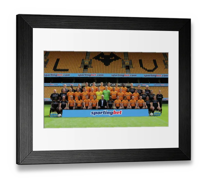 Framed Print : SOCCER - Wolverhampton Wanderers 2011-2012 Official Photocall
