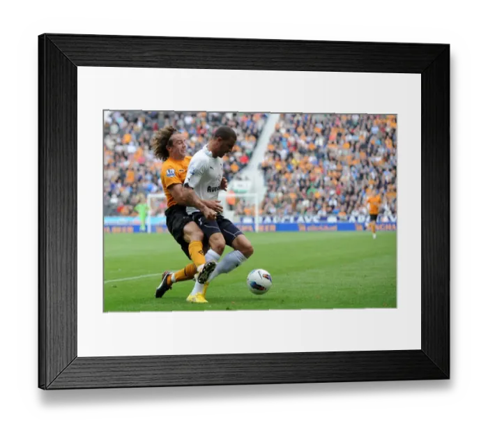 Framed Print : Stephen Hunt's Shocking Rugby-Style Tackle on Kyle Walker: Wolverhampton Wanderers vs. Tottenham Hotspur Framed Print : Stephen Hunt's Shocking Rugby-Style Tackle on Kyle Walker: Wolverhampton Wanderers vs. Tottenham Hotspur