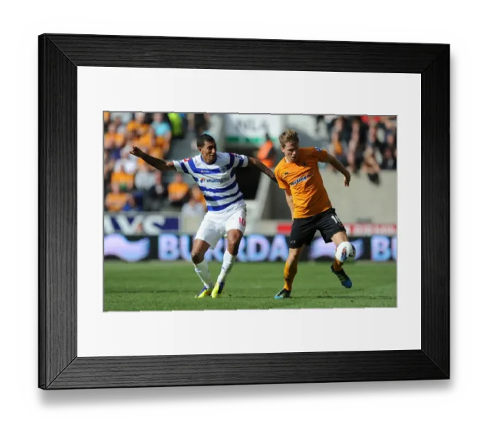 Framed Print : Berra vs. Bothroyd: A Premier League Showdown - Wolverhampton Wanderers vs. Queens Park Rangers