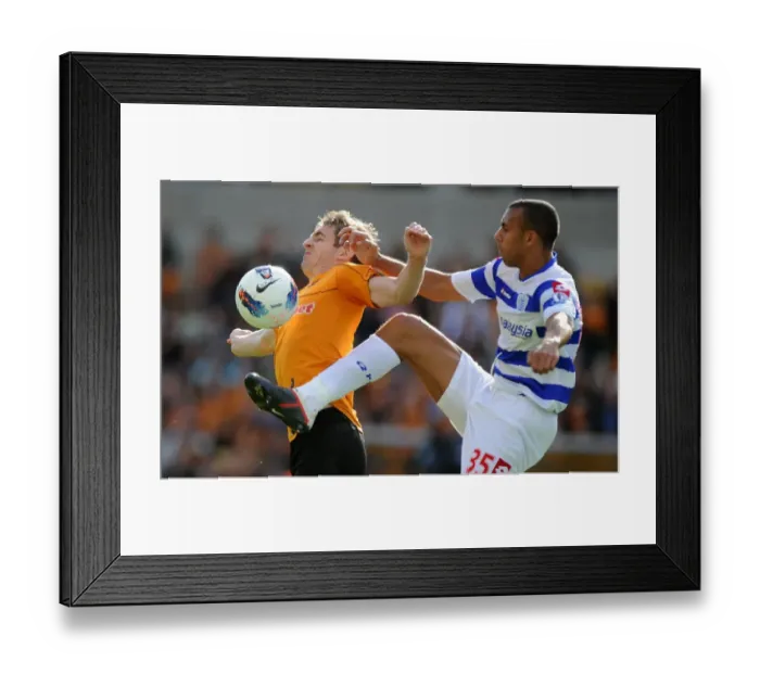 Framed Print : Clash of the Titans: Kevin Doyle vs. Anton Ferdinand - A Battle in the Barclays Premier League (Wolverhampton Wanderers vs. Queens Park Rangers) Framed Print : Clash of the Titans: Kevin Doyle vs. Anton Ferdinand - A Battle in the Barclays Premier League (Wolverhampton Wanderers vs. Queens Park Rangers)