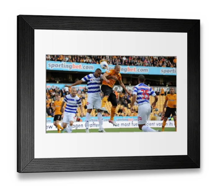 Framed Print : Wolverhampton Wanderers: Guedioura's Wide Shot - Missed Goal vs. Queens Park Rangers (Wolves v QPR), Premier League Framed Print : Wolverhampton Wanderers: Guedioura's Wide Shot - Missed Goal vs. Queens Park Rangers (Wolves v QPR), Premier League