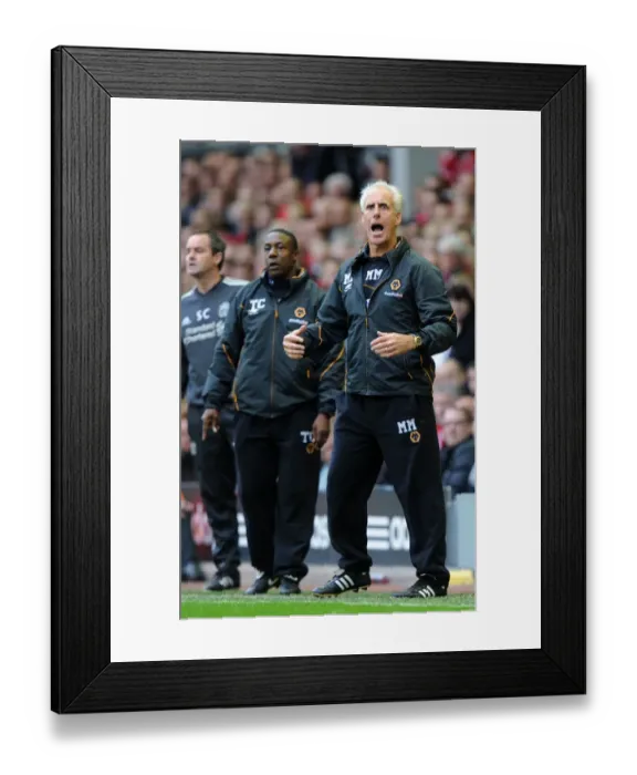 Framed Print : Mick McCarthy Leads Wolverhampton Wanderers Against Liverpool in the Barclays Premier League: A Tactical Battle Framed Print : Mick McCarthy Leads Wolverhampton Wanderers Against Liverpool in the Barclays Premier League: A Tactical Battle