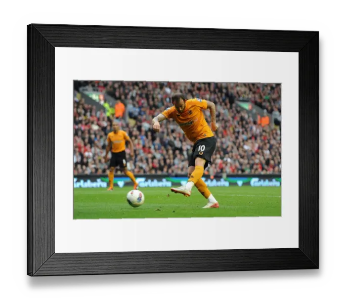 Framed Print : Determined Strike: Steven Fletcher Goes for Glory Against Liverpool in Premier League Soccer Framed Print : Determined Strike: Steven Fletcher Goes for Glory Against Liverpool in Premier League Soccer