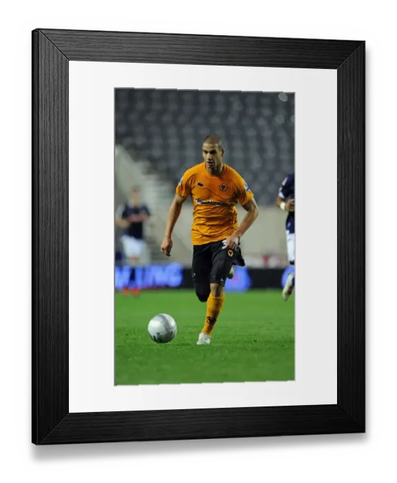 Framed Print : Wolverhampton Wanderers vs Millwall: Adlene Guedioura's Carling Cup Showdown Framed Print : Wolverhampton Wanderers vs Millwall: Adlene Guedioura's Carling Cup Showdown