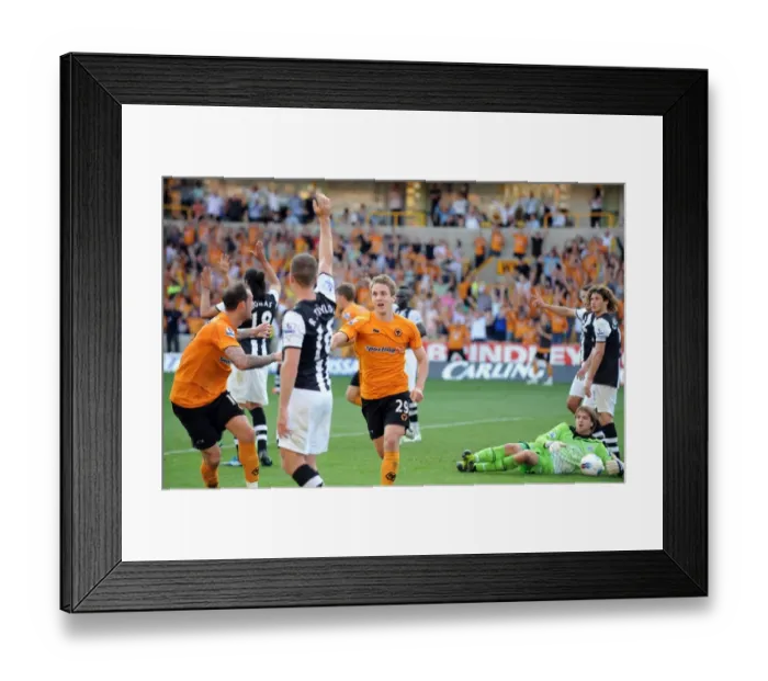 Framed Print : Wolverhampton Wanderers: Kevin Doyle's Controversial Disallowed Goal vs. Newcastle United (Premier League Soccer) Framed Print : Wolverhampton Wanderers: Kevin Doyle's Controversial Disallowed Goal vs. Newcastle United (Premier League Soccer)