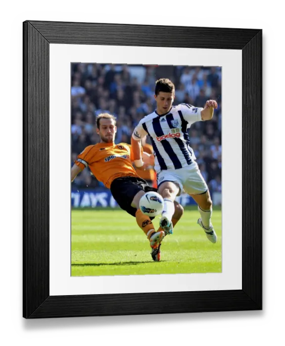 Framed Print : Controversial Non-Call: Johnson vs. Long - Last Man Foul in West Bromwich Albion vs. Wolverhampton Wanderers Soccer Match Framed Print : Controversial Non-Call: Johnson vs. Long - Last Man Foul in West Bromwich Albion vs. Wolverhampton Wanderers Soccer Match