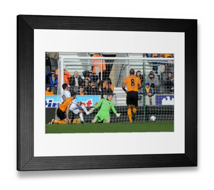 Framed Print : Danny Graham Scores the Opener: Swansea Takes the Lead in Wolves vs. Swansea (Barclays Premier League) Framed Print : Danny Graham Scores the Opener: Swansea Takes the Lead in Wolves vs. Swansea (Barclays Premier League)