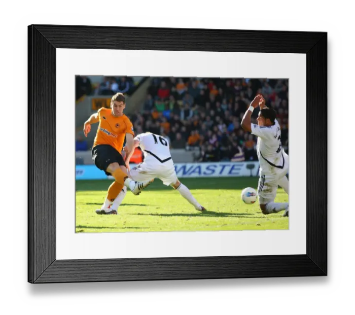 Framed Print : Soccer - Barclays Premier League - Wolverhampton Wanderers v Swansea City