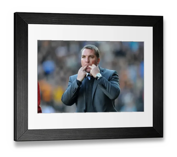 Framed Print : SOCCER - Barclays Premier League -Wolverhampton Wanderers v Swansea