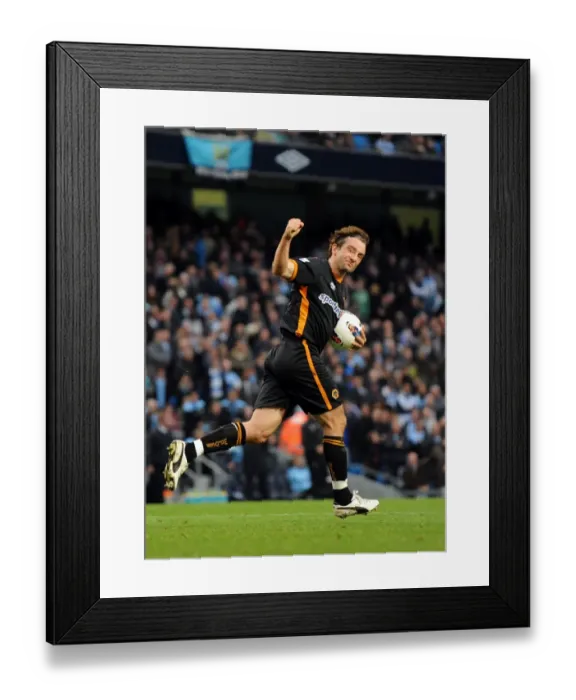Framed Print : Stephen Hunt's Dramatic Penalty: Manchester City vs. Wolverhampton Wanderers - 2-1 Comeback Framed Print : Stephen Hunt's Dramatic Penalty: Manchester City vs. Wolverhampton Wanderers - 2-1 Comeback
