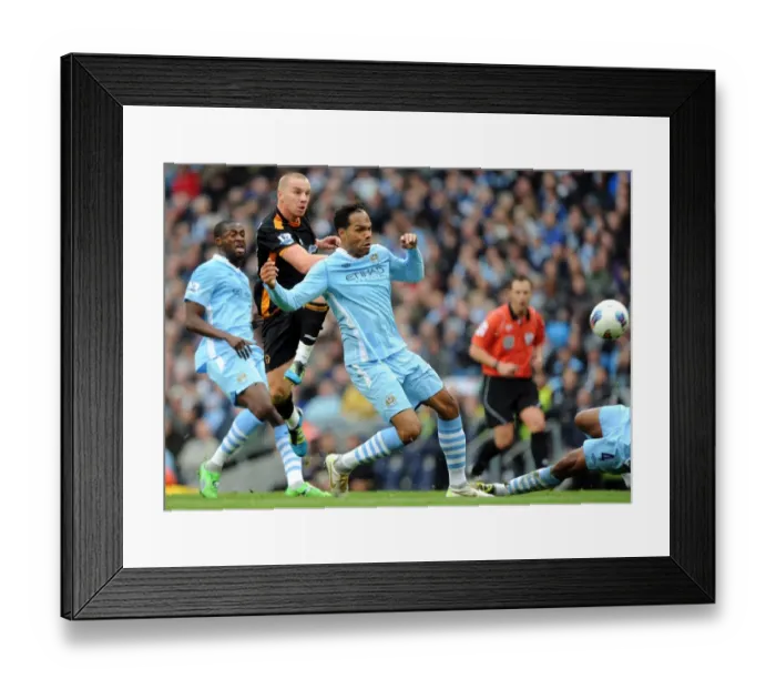 Framed Print : A Clash of Football Titans: Jamie O'Hara vs. Joleon Lescott - Manchester City vs. Wolverhampton Wanderers Framed Print : A Clash of Football Titans: Jamie O'Hara vs. Joleon Lescott - Manchester City vs. Wolverhampton Wanderers