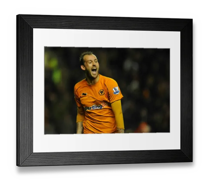 Framed Print : Steven Fletcher: A Powerful Presence in Wolverhampton Wanderers Current Squad Framed Print : Steven Fletcher: A Powerful Presence in Wolverhampton Wanderers Current Squad