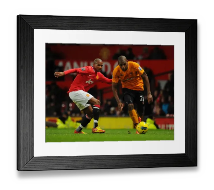 Framed Print : Manchester United vs. Wolverhampton Wanderers: A Battle of Young vs. Zubar in the Barclays Premier League Framed Print : Manchester United vs. Wolverhampton Wanderers: A Battle of Young vs. Zubar in the Barclays Premier League