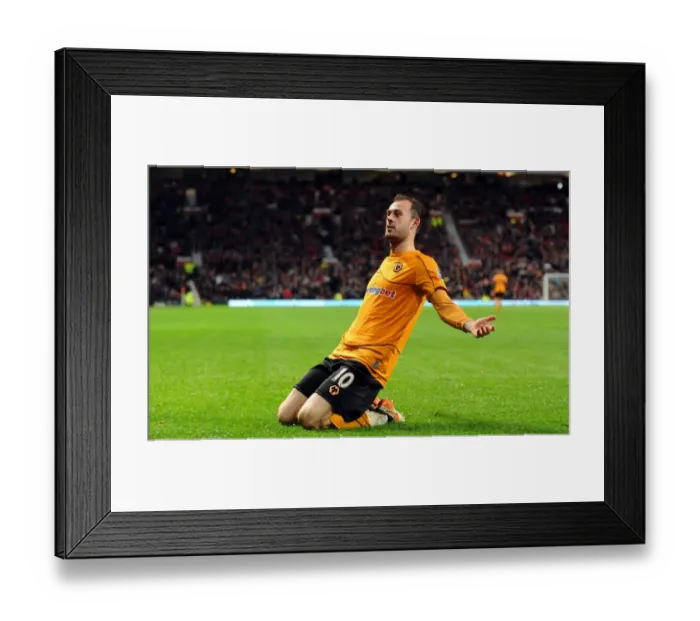Framed Print : Wolverhampton Wanderers Stun Manchester United: Steven Fletcher's Dramatic 2-1 Goal in Premier League Framed Print : Wolverhampton Wanderers Stun Manchester United: Steven Fletcher's Dramatic 2-1 Goal in Premier League