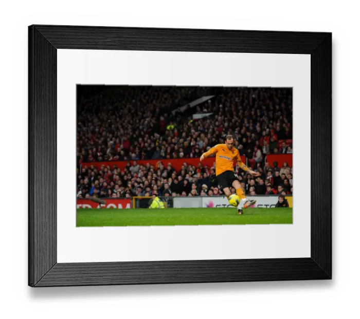 Framed Print : Steven Fletcher and Wolverhampton Wanderers Face Manchester United in Barclays Premier League Showdown Framed Print : Steven Fletcher and Wolverhampton Wanderers Face Manchester United in Barclays Premier League Showdown
