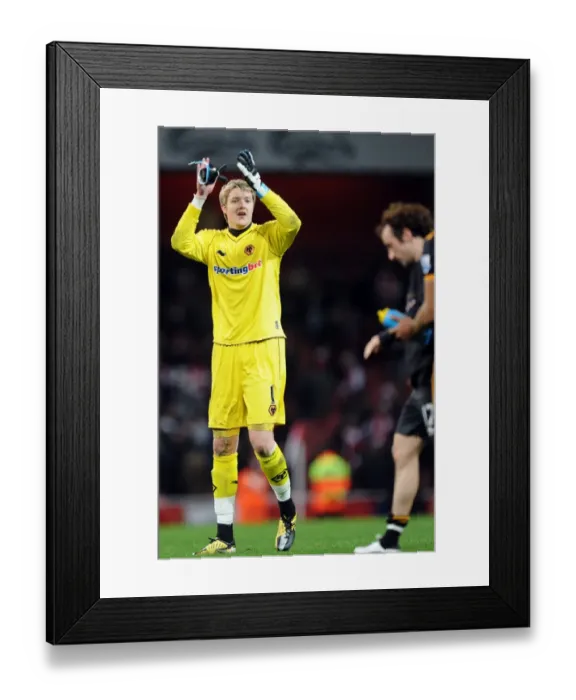 Framed Print : SOCCER - Barclays Premier League - Arsenal v Wolverhampton Wanderers