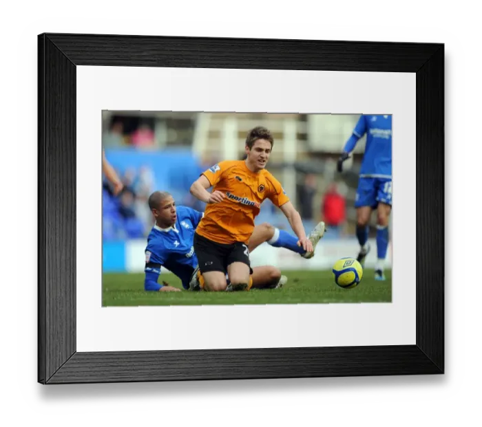 Framed Print : Wolverhampton Wanderers Kevin Doyle Foul by Curtis Davies in FA Cup Clash vs. Birmingham City Framed Print : Wolverhampton Wanderers Kevin Doyle Foul by Curtis Davies in FA Cup Clash vs. Birmingham City