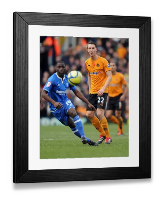 Framed Print : Wolverhampton Wanderers vs. Birmingham City: A FA Cup Battle - Eggert Jonsson vs. Morgaro Gomis Framed Print : Wolverhampton Wanderers vs. Birmingham City: A FA Cup Battle - Eggert Jonsson vs. Morgaro Gomis