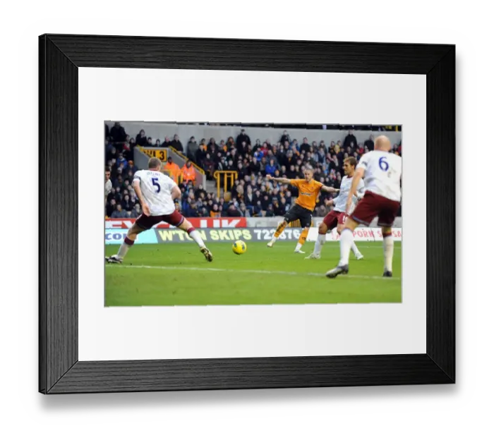 Framed Print : Michael Kightly's Stunning Equalizer: 1-1 Draw for Wolverhampton Wanderers vs. Aston Villa Framed Print : Michael Kightly's Stunning Equalizer: 1-1 Draw for Wolverhampton Wanderers vs. Aston Villa