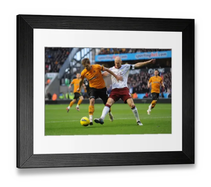 Framed Print : Clash of the Captains: David Edwards vs James Collins - Wolverhampton Wanderers vs Aston Villa, Barclays Premier League Framed Print : Clash of the Captains: David Edwards vs James Collins - Wolverhampton Wanderers vs Aston Villa, Barclays Premier League