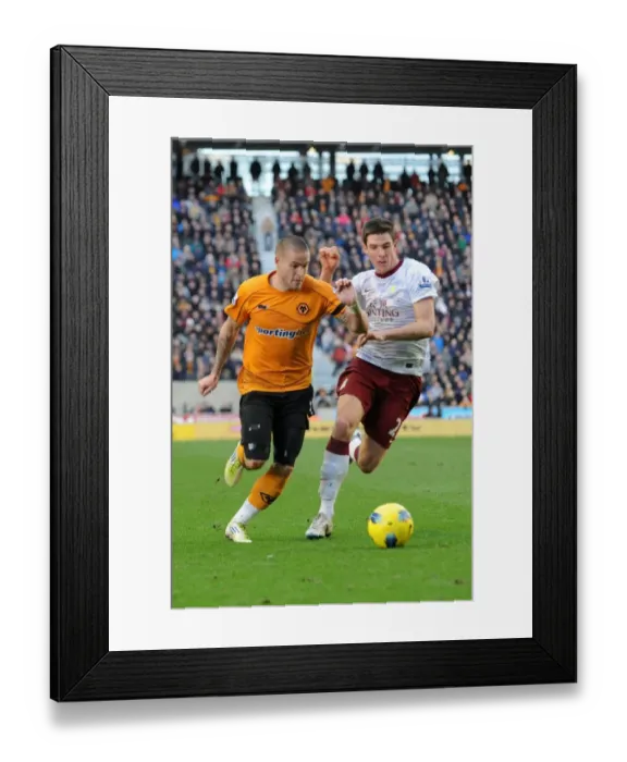 Framed Print : Wolverhampton Wanderers vs Aston Villa: A Premier League Showdown - Michael Kightly vs Ciaran Clark Framed Print : Wolverhampton Wanderers vs Aston Villa: A Premier League Showdown - Michael Kightly vs Ciaran Clark