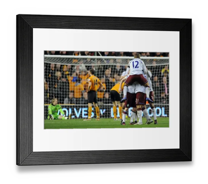 Framed Print : Robbie Keane's Double Strike: Thrilling Rivalry - Wolverhampton Wanderers vs. Aston Villa (Premier League): Keane Scores Twice Against Wolves Framed Print : Robbie Keane's Double Strike: Thrilling Rivalry - Wolverhampton Wanderers vs. Aston Villa (Premier League): Keane Scores Twice Against Wolves