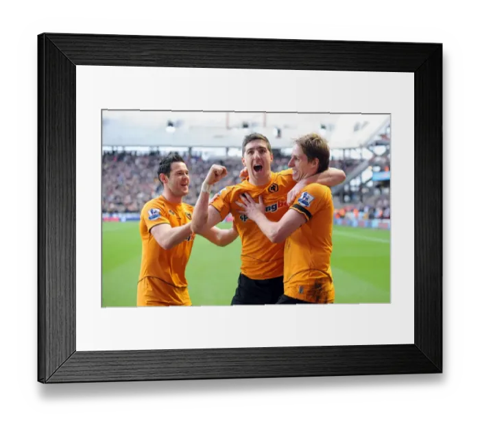 Framed Print : David Edwards Thrilling 2-1 Goal: Wolverhampton Wanderers vs. Aston Villa (Premier League) Framed Print : David Edwards Thrilling 2-1 Goal: Wolverhampton Wanderers vs. Aston Villa (Premier League)