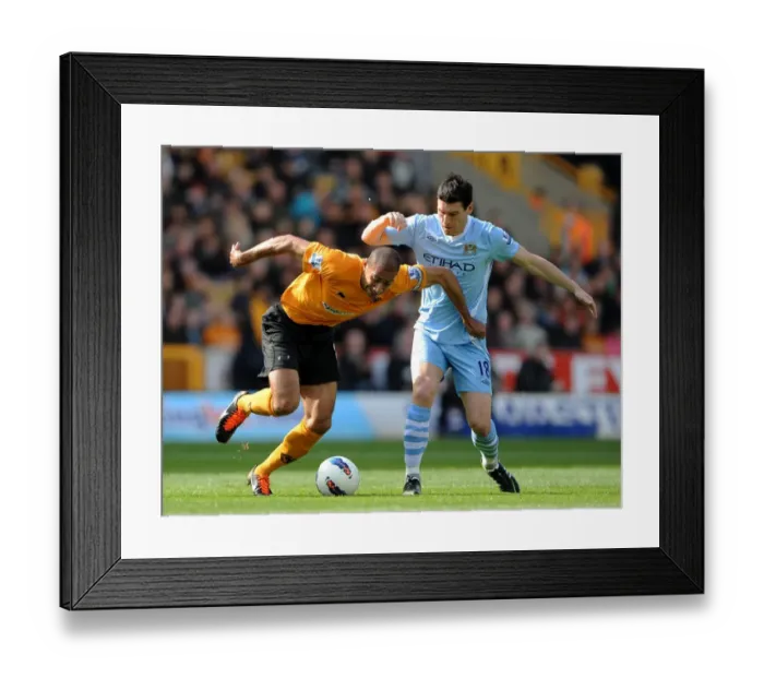 Framed Print : Soccer - Barclays Premier League - Wolverhampton Wanderers v Manchester City - Molineux Stadium Framed Print : Soccer - Barclays Premier League - Wolverhampton Wanderers v Manchester City - Molineux Stadium