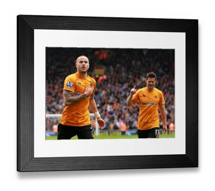 Framed Print : Michael Kightly's Stunner: Wolves Opening Goal vs. Bolton Wanderers, Premier League Framed Print : Michael Kightly's Stunner: Wolves Opening Goal vs. Bolton Wanderers, Premier League