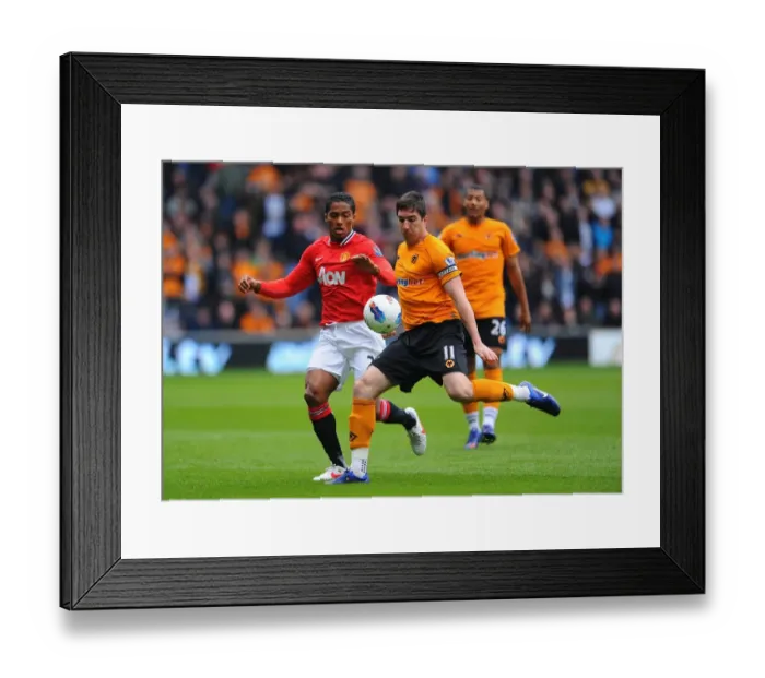 Framed Print : Intense Battle: Stephen Ward vs. Antonio Valencia at Molineux Stadium - Barclays Premier League Framed Print : Intense Battle: Stephen Ward vs. Antonio Valencia at Molineux Stadium - Barclays Premier League