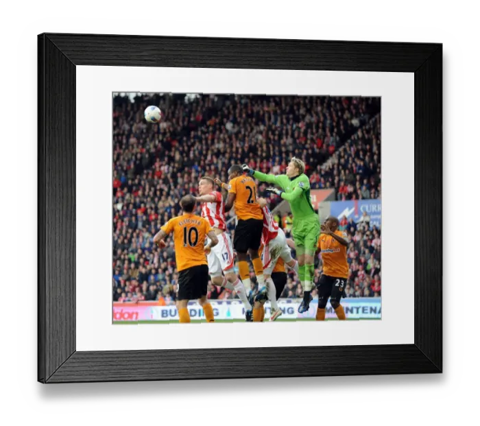 Framed Print : Wolverhampton Wanderers Wayne Hennessey Saves Goal vs. Stoke City Framed Print : Wolverhampton Wanderers Wayne Hennessey Saves Goal vs. Stoke City