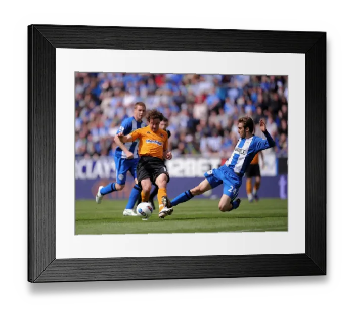 Framed Print : Intense Clash: Wolverhampton Wanderers vs. Wigan Athletic in Barclays Premier League Framed Print : Intense Clash: Wolverhampton Wanderers vs. Wigan Athletic in Barclays Premier League